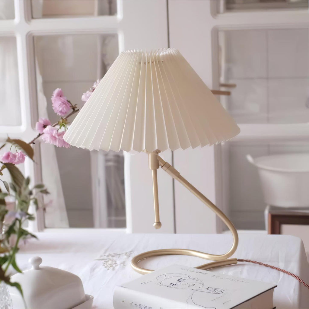Levitate Pleated Table Light, Bedside Table Lamp, detail 4