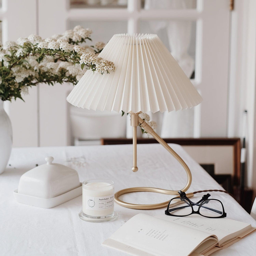 Levitate Pleated Table Light, Bedside Table Lamp, detail 8