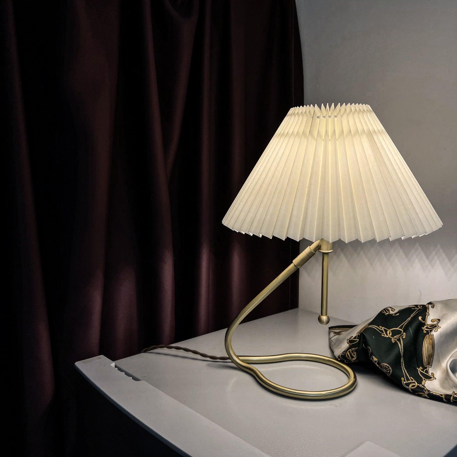 Levitate Pleated Table Light, Bedside Table Lamp, detail 3