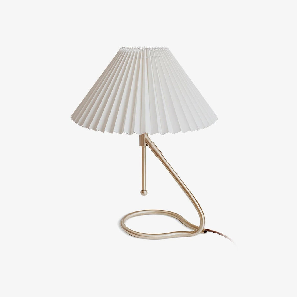 Levitate Pleated Table Light, Bedside Table Lamp, Brass, Φ 11.8 x H 17.7