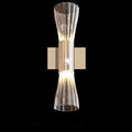 Contemporary Gold Leaf Murano Glass Wall Light, Bedroom Wall Sconce, Height 46 cm