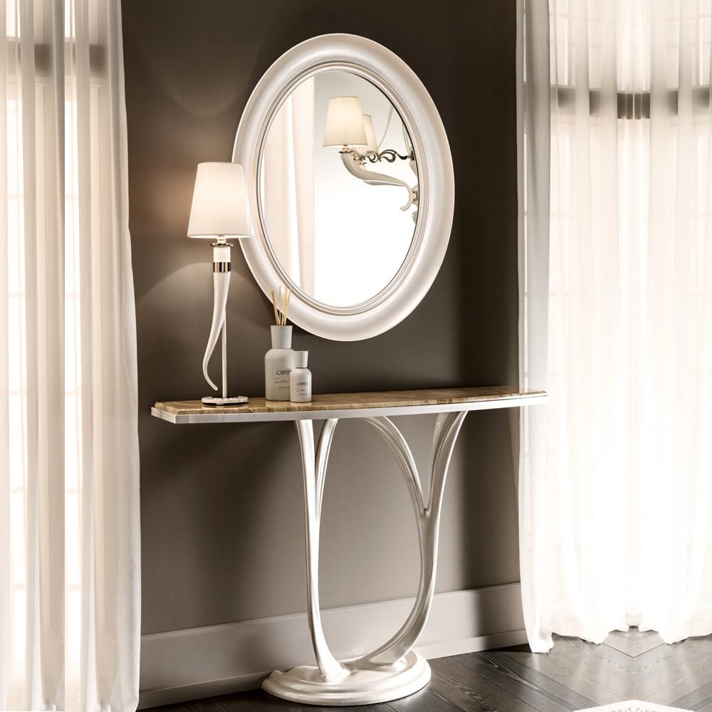 Contemporary Italian Ivory Table Light, Bedside Table Lamp, detail 5
