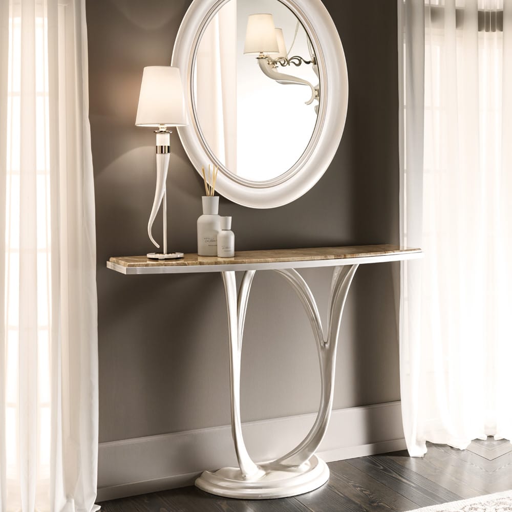 Contemporary Italian Ivory Table Light, Bedside Table Lamp, detail 8