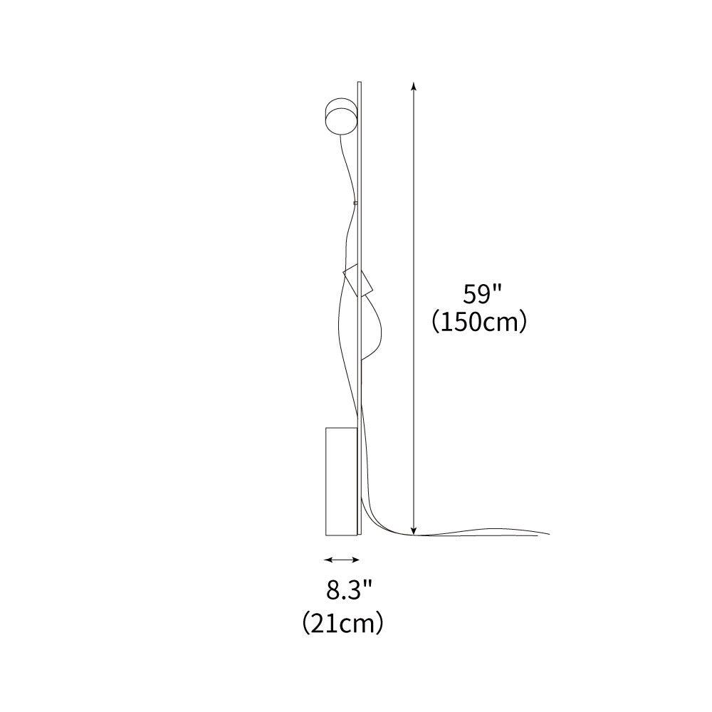 Contemporary LED Art Floor Light 8.3", Floor Lamp, detail 3