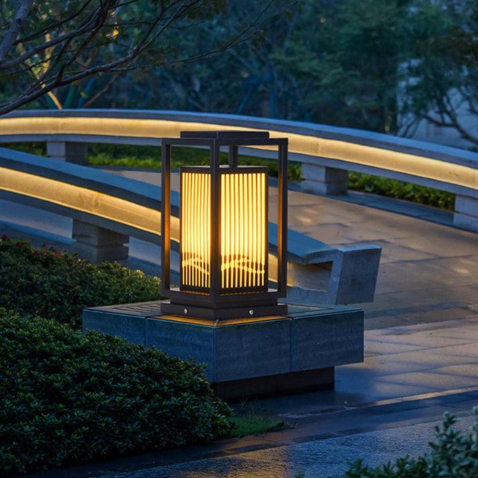 Contemporary Square Cage Garden Light, Outdoor Wall Light, detail 2