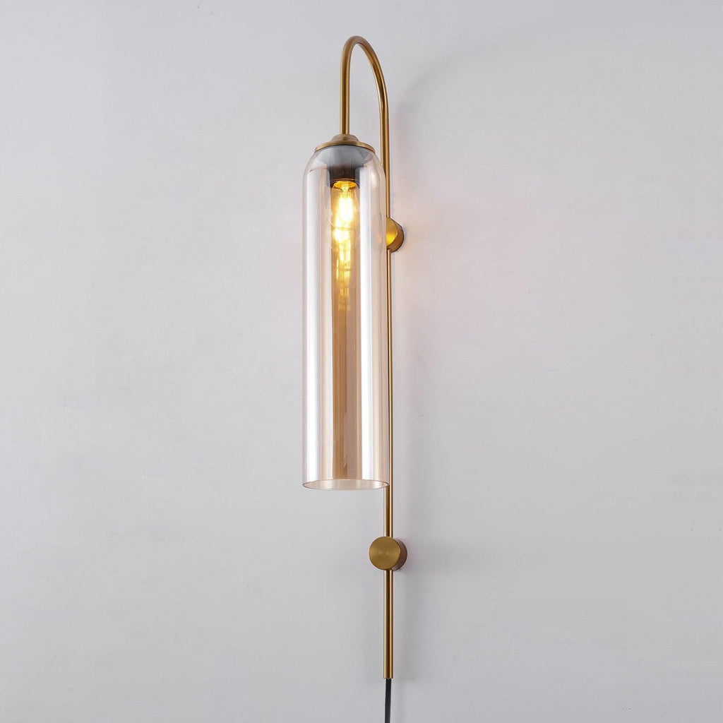 Contemporary Glass Plug-In Wall Light, Plug-In Wall Sconce, detail 18