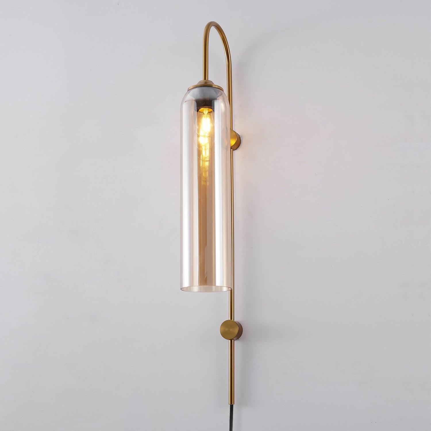 Contemporary Glass Plug-In Wall Light, Plug-In Wall Sconce, detail 18