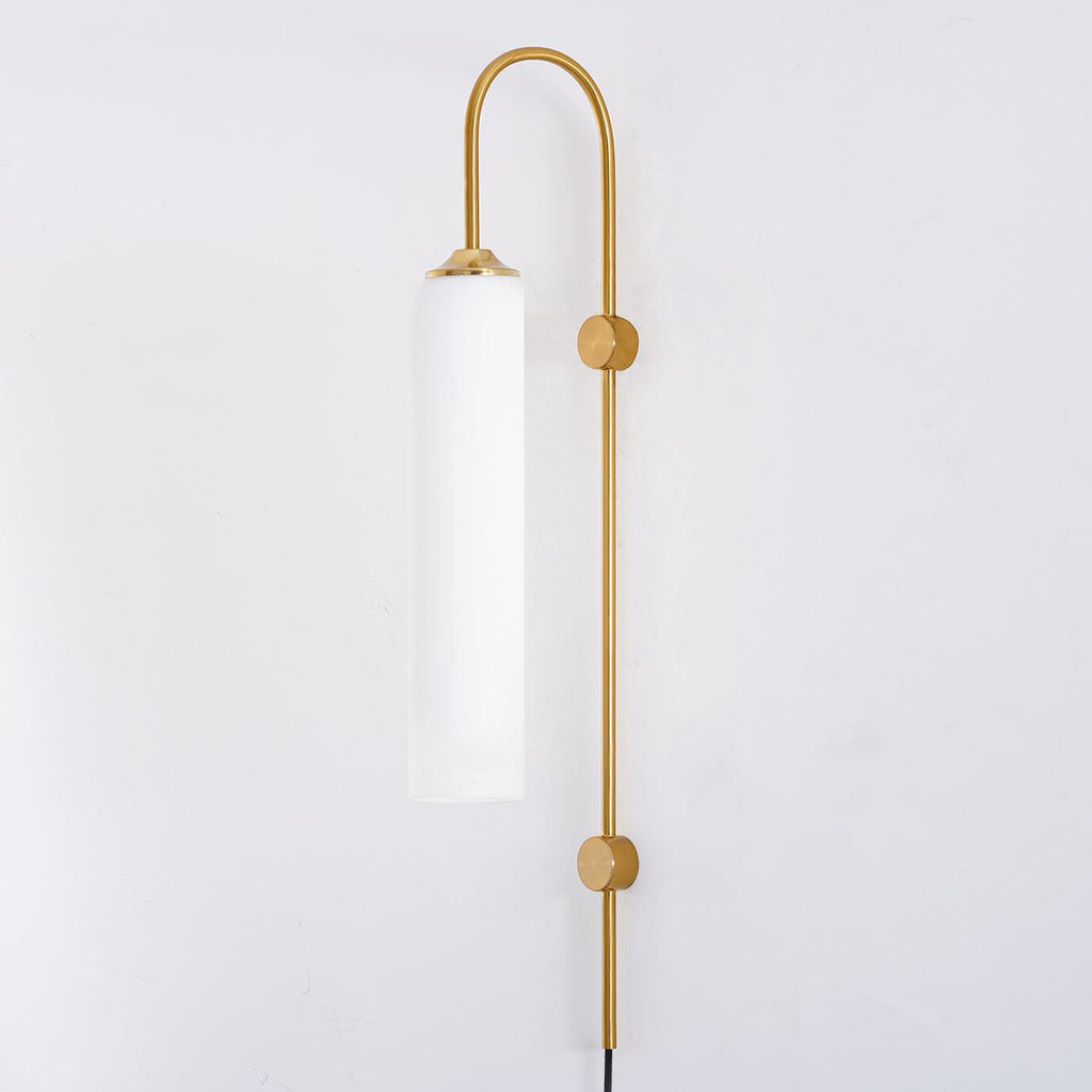 Contemporary Glass Plug-In Wall Light, Plug-In Wall Sconce, detail 24