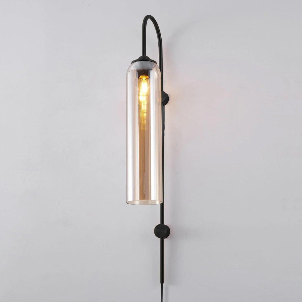 Contemporary Glass Plug-In Wall Light, Plug-In Wall Sconce, detail 28