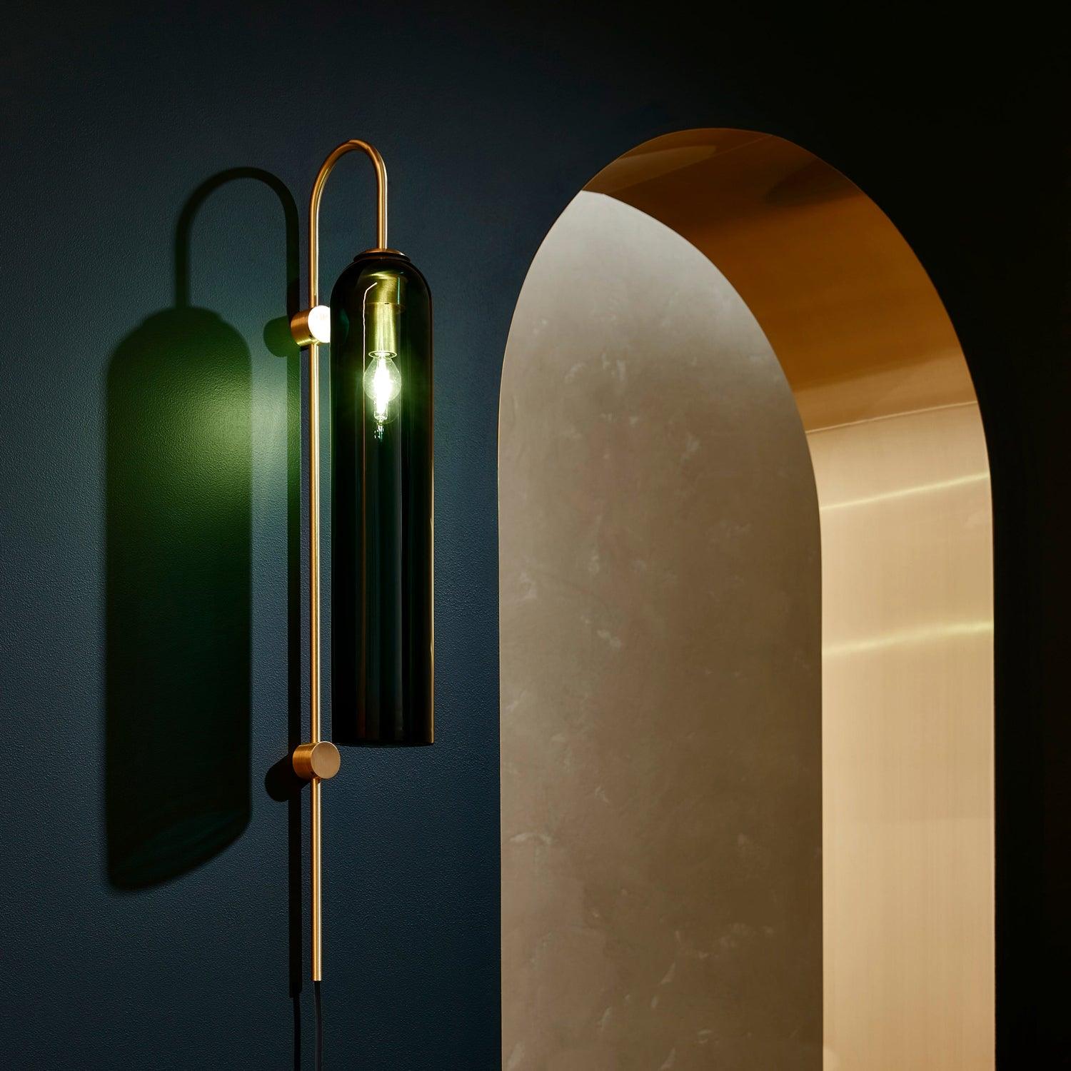 Contemporary Glass Plug-In Wall Light, Plug-In Wall Sconce, detail 36
