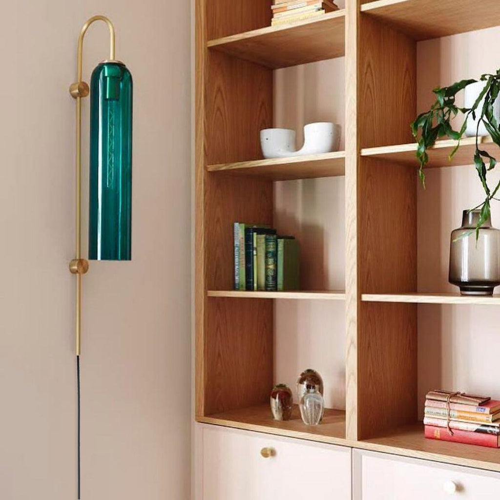 Contemporary Glass Plug-In Wall Light, Plug-In Wall Sconce, detail 39