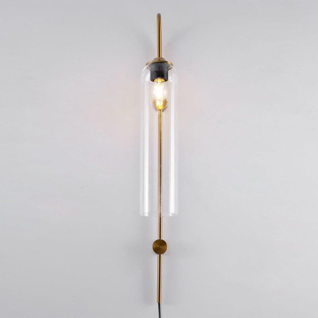 Contemporary Glass Plug-In Wall Light, Plug-In Wall Sconce, detail 41