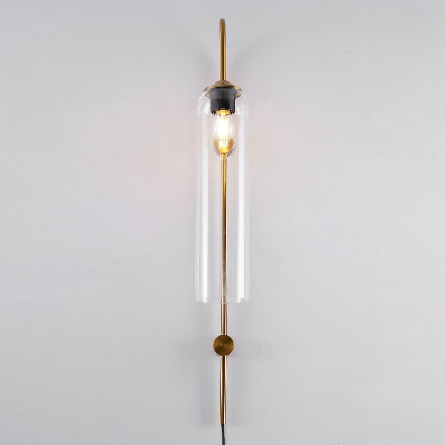 Contemporary Glass Plug-In Wall Light, Plug-In Wall Sconce, detail 41
