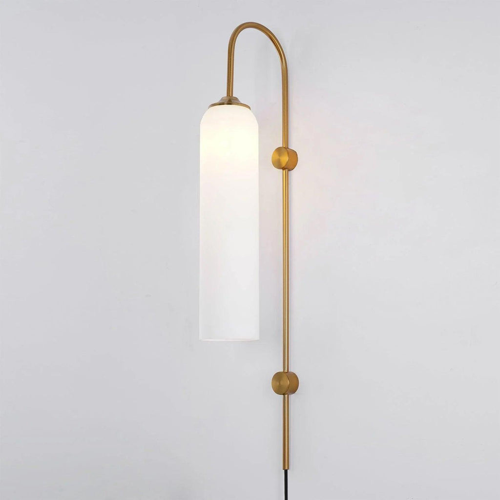Contemporary Glass Plug-In Wall Light, Plug-In Wall Sconce, detail 43