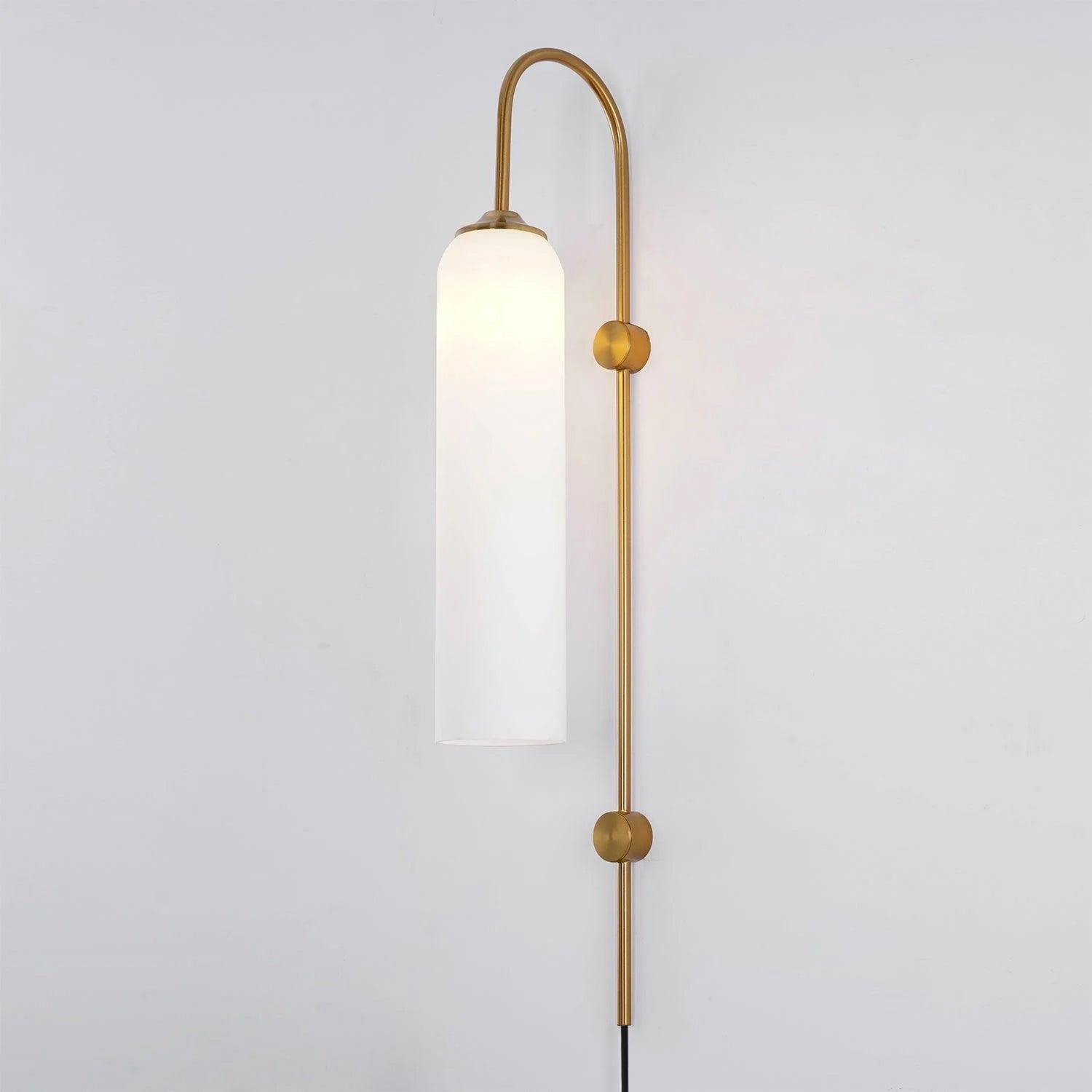 Contemporary Glass Plug-In Wall Light, Plug-In Wall Sconce, detail 43