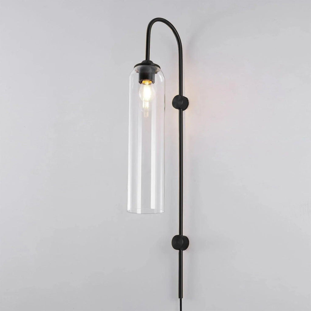 Contemporary Glass Plug-In Wall Light, Plug-In Wall Sconce, detail 46