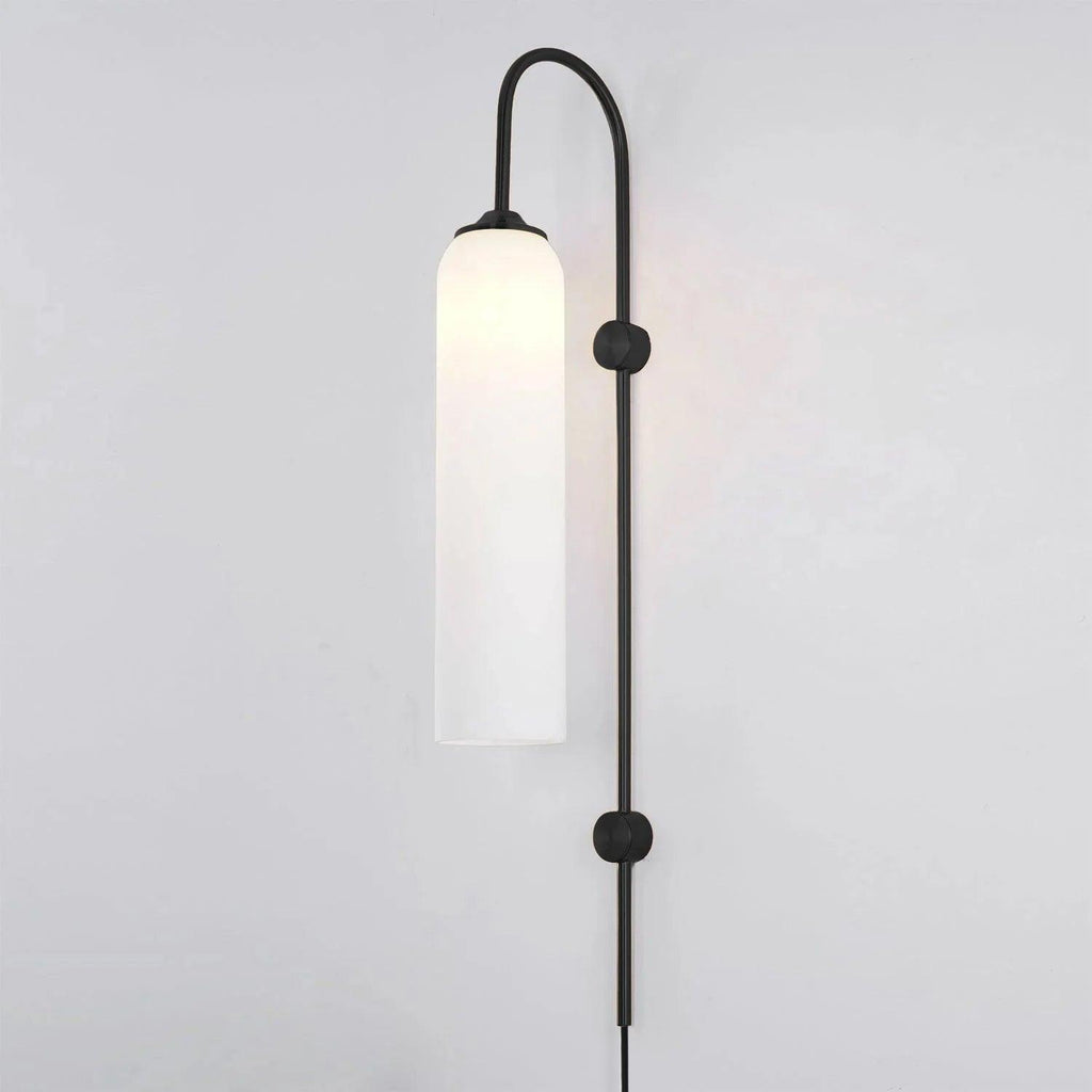 Contemporary Glass Plug-In Wall Light, Plug-In Wall Sconce, detail 47