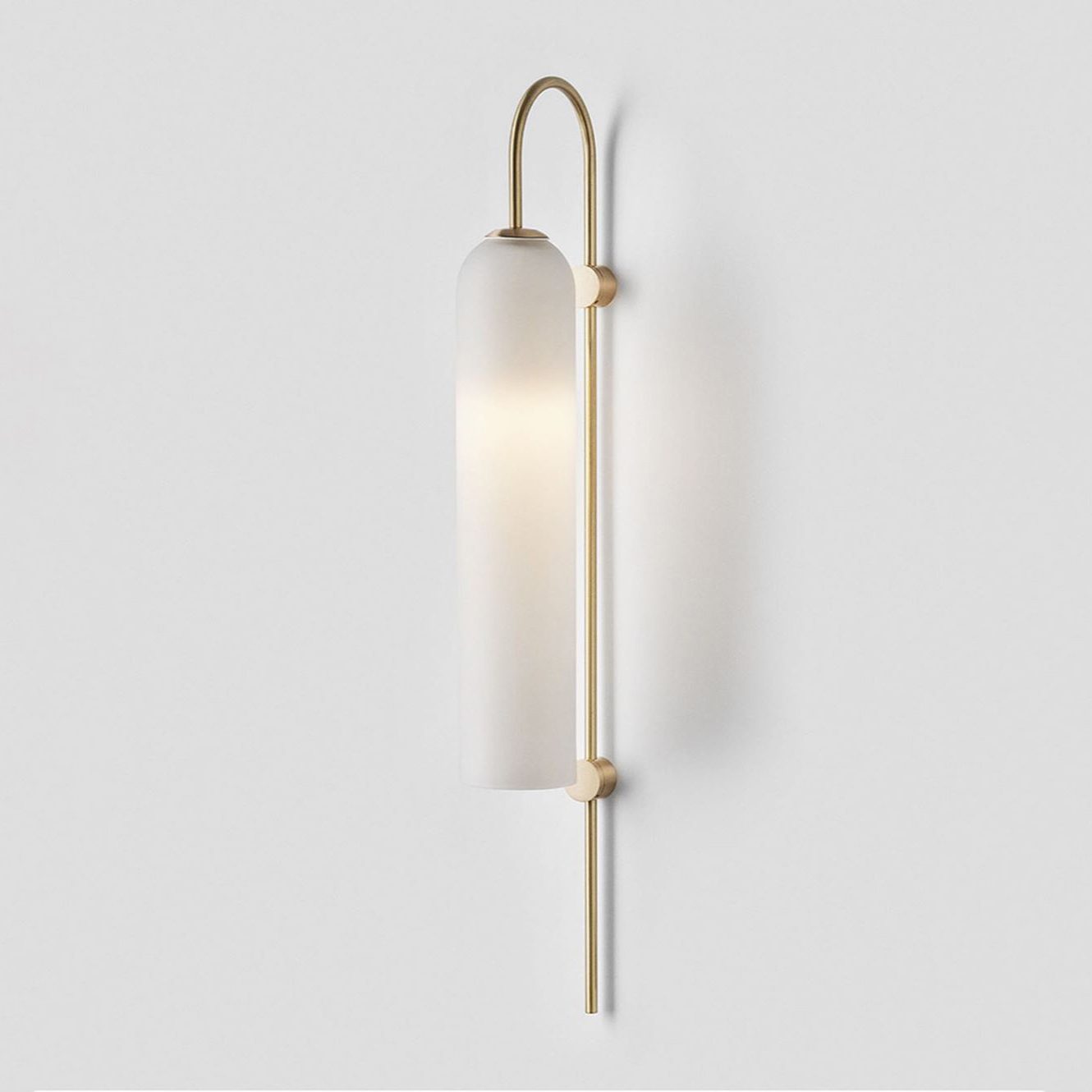 Contemporary Glass Wall Light - W 19cm x H 80cm Metal, Plug-In Wall Sconce, detail 47