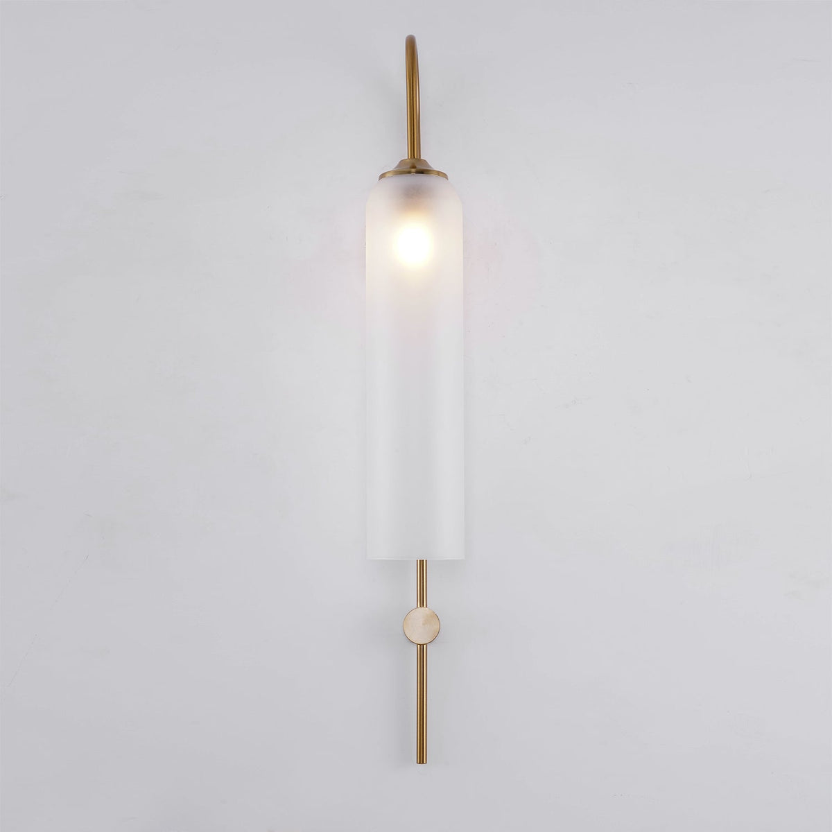 Contemporary Glass Wall Light - W 19cm x H 80cm Metal, Plug-In Wall Sconce, detail 51