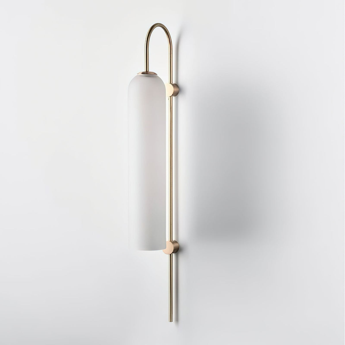 Contemporary Glass Wall Light - W 19cm x H 80cm Metal, Plug-In Wall Sconce, detail 27