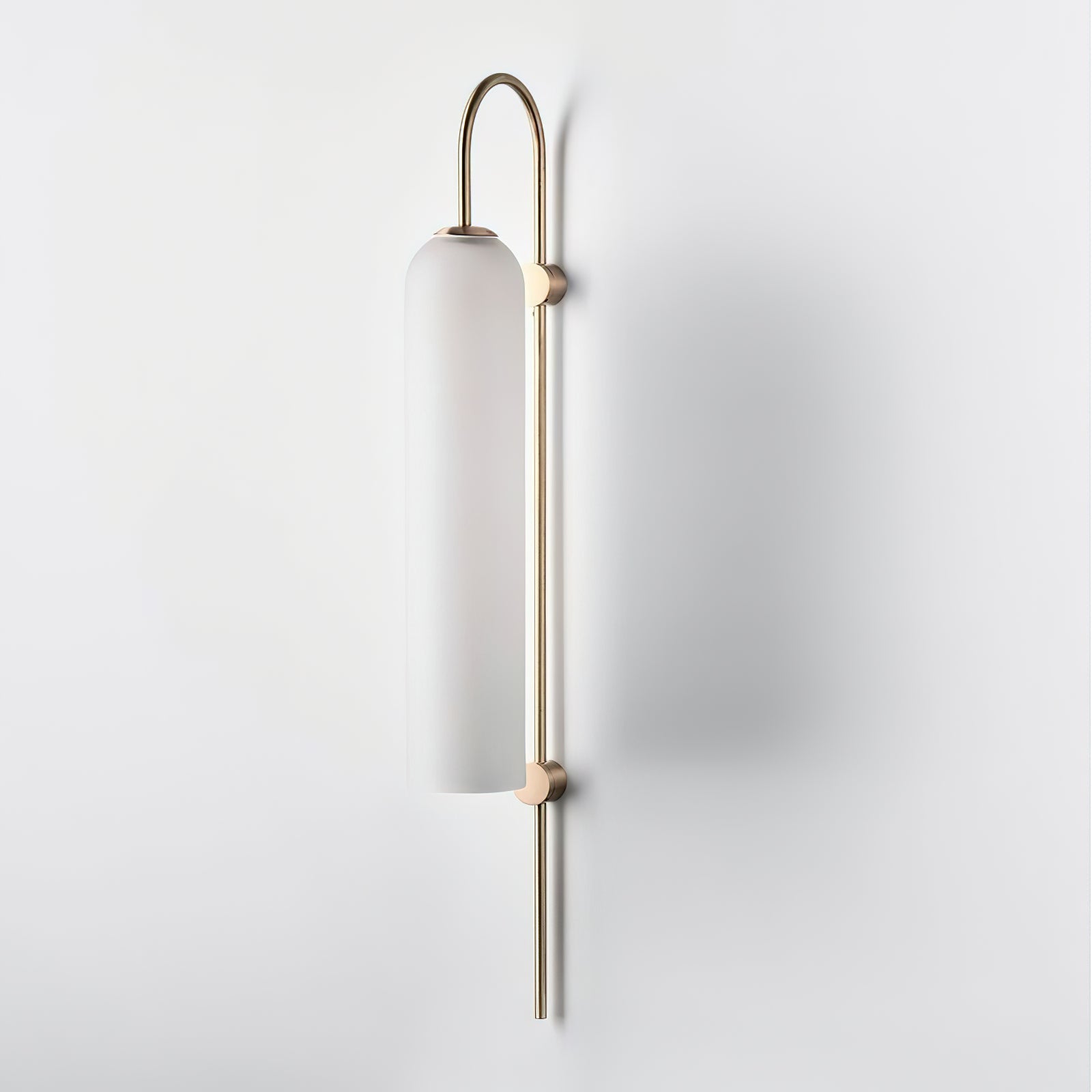 Contemporary Glass Wall Light - W 19cm x H 80cm Metal, Plug-In Wall Sconce, detail 27