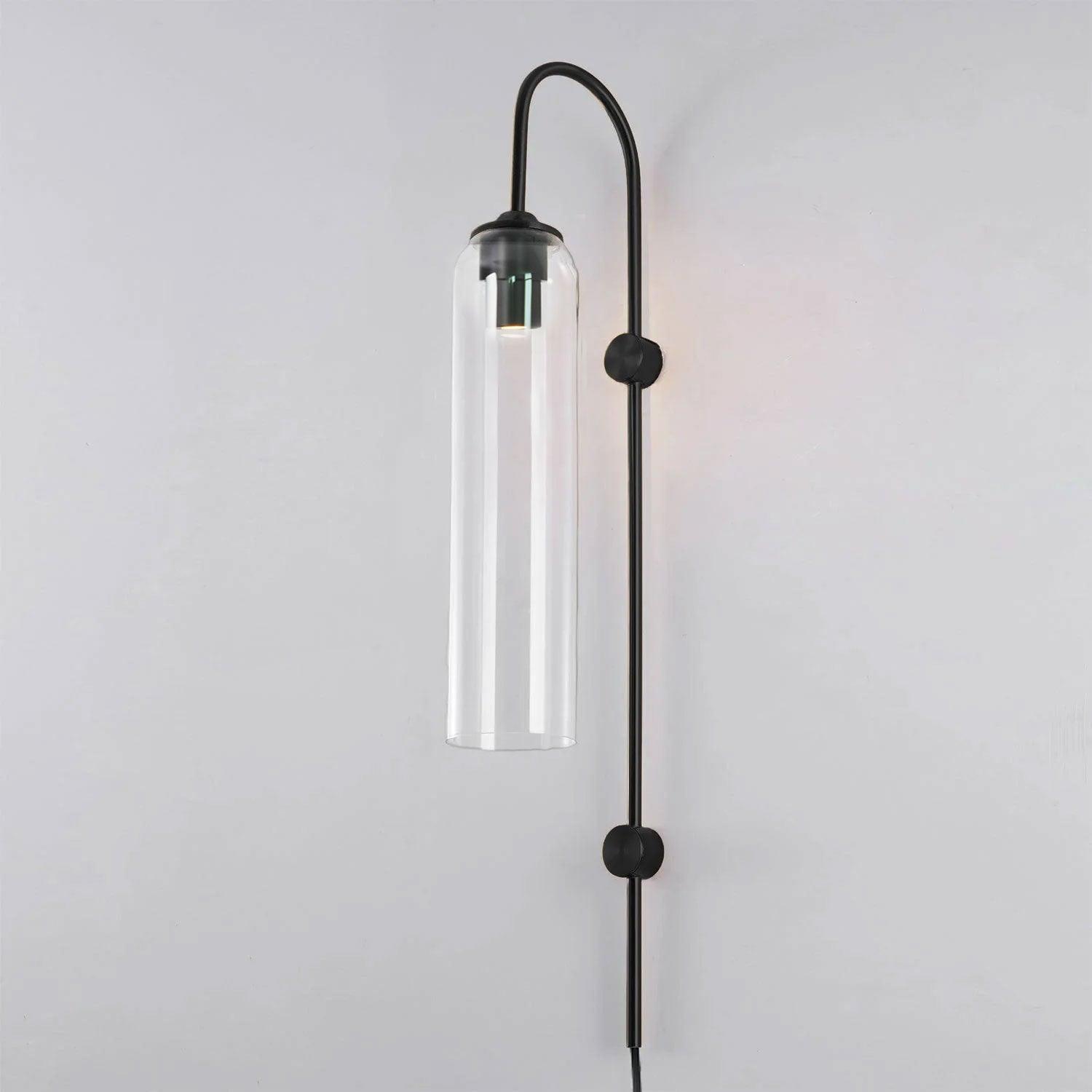 Contemporary Glass Plug-In Wall Light, Plug-In Wall Sconce, detail 56