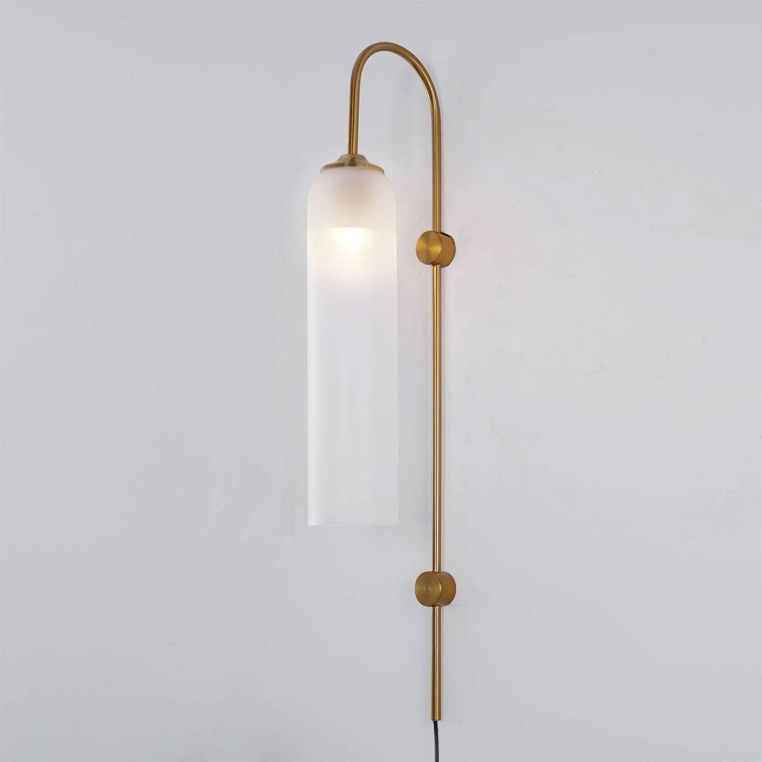 Contemporary Glass Plug-In Wall Light, Plug-In Wall Sconce, detail 60
