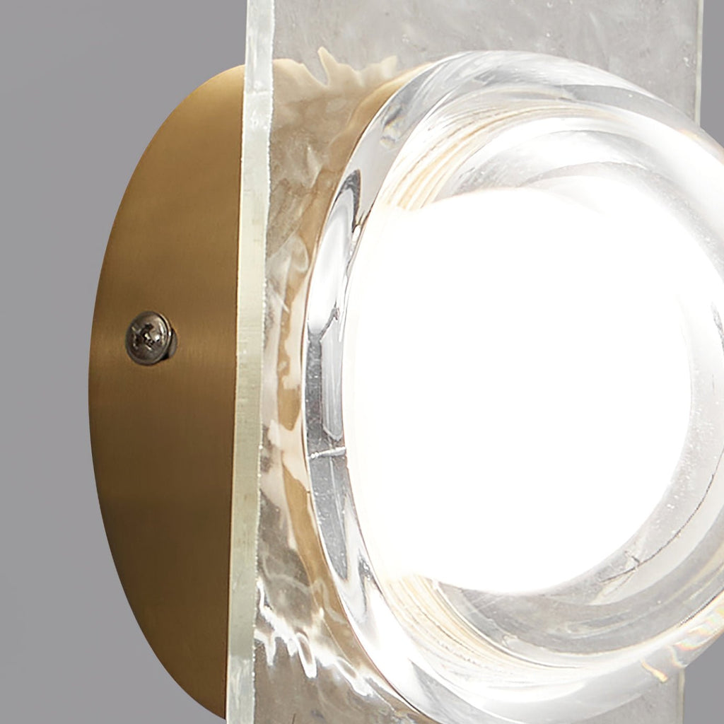 Modulo Brass Wall Light, Hardwired Wall Sconce, detail 12