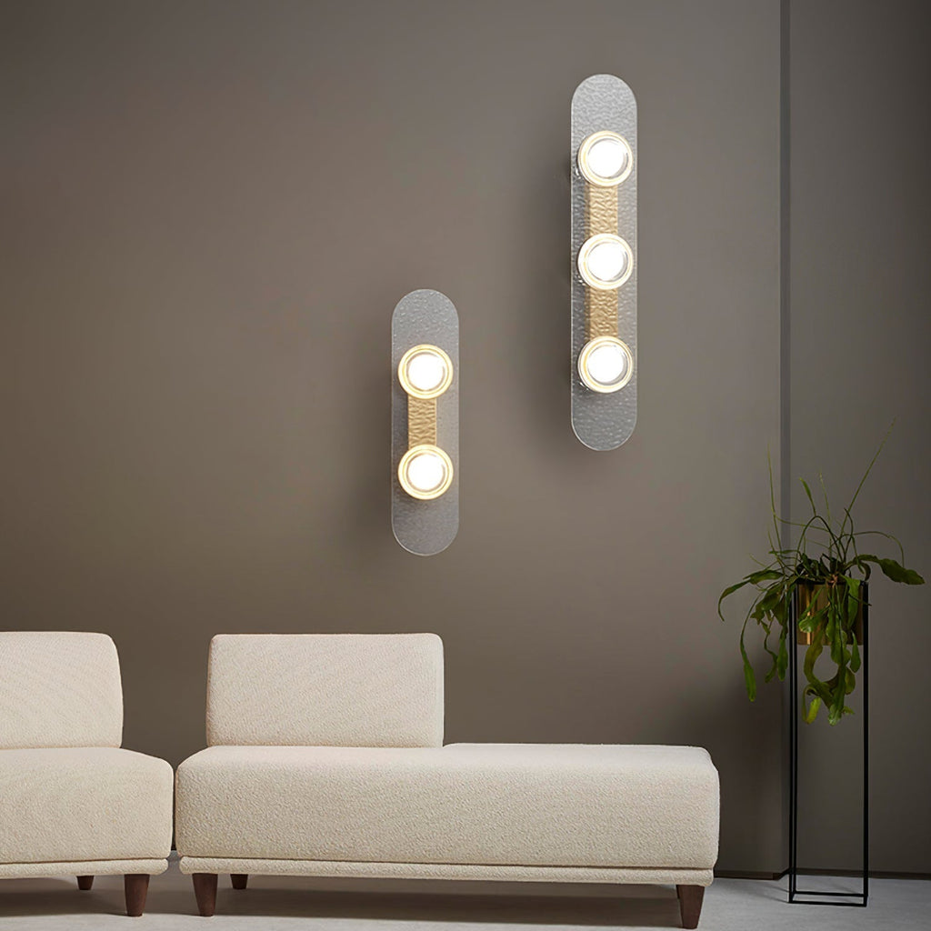 Modulo Brass Wall Light, Hardwired Wall Sconce, detail 14