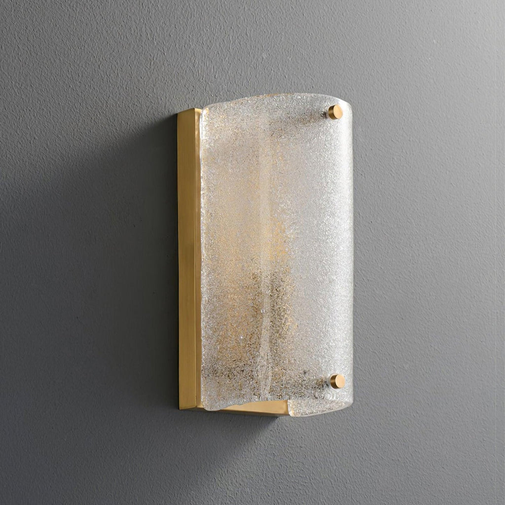 Moet Rounded Wall Light, Bedroom Wall Sconce, Brass, Dia 10cm x H 22cm