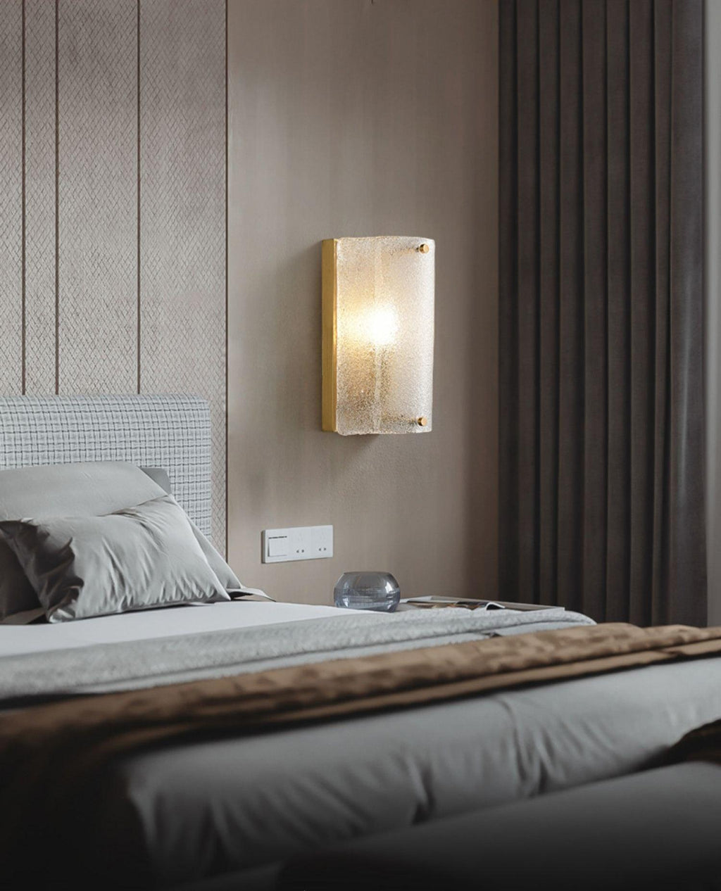 Moet Rounded Bracket Light Wall Light, Bedroom Wall Sconce, detail 8