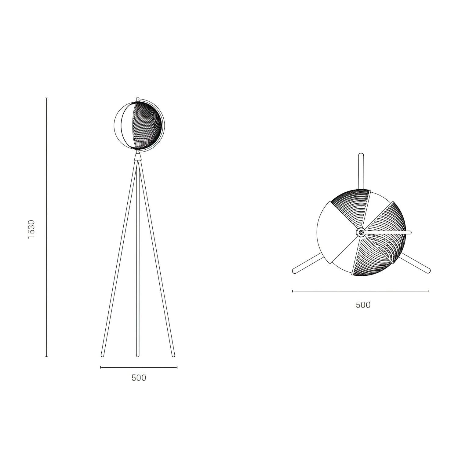 Mondo Floor Light 19.7", Floor Lamp, detail 11