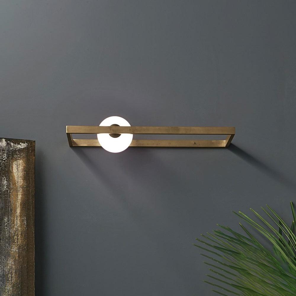 Mondrian Glass Wall Light, Bedroom Wall Sconce, detail 3