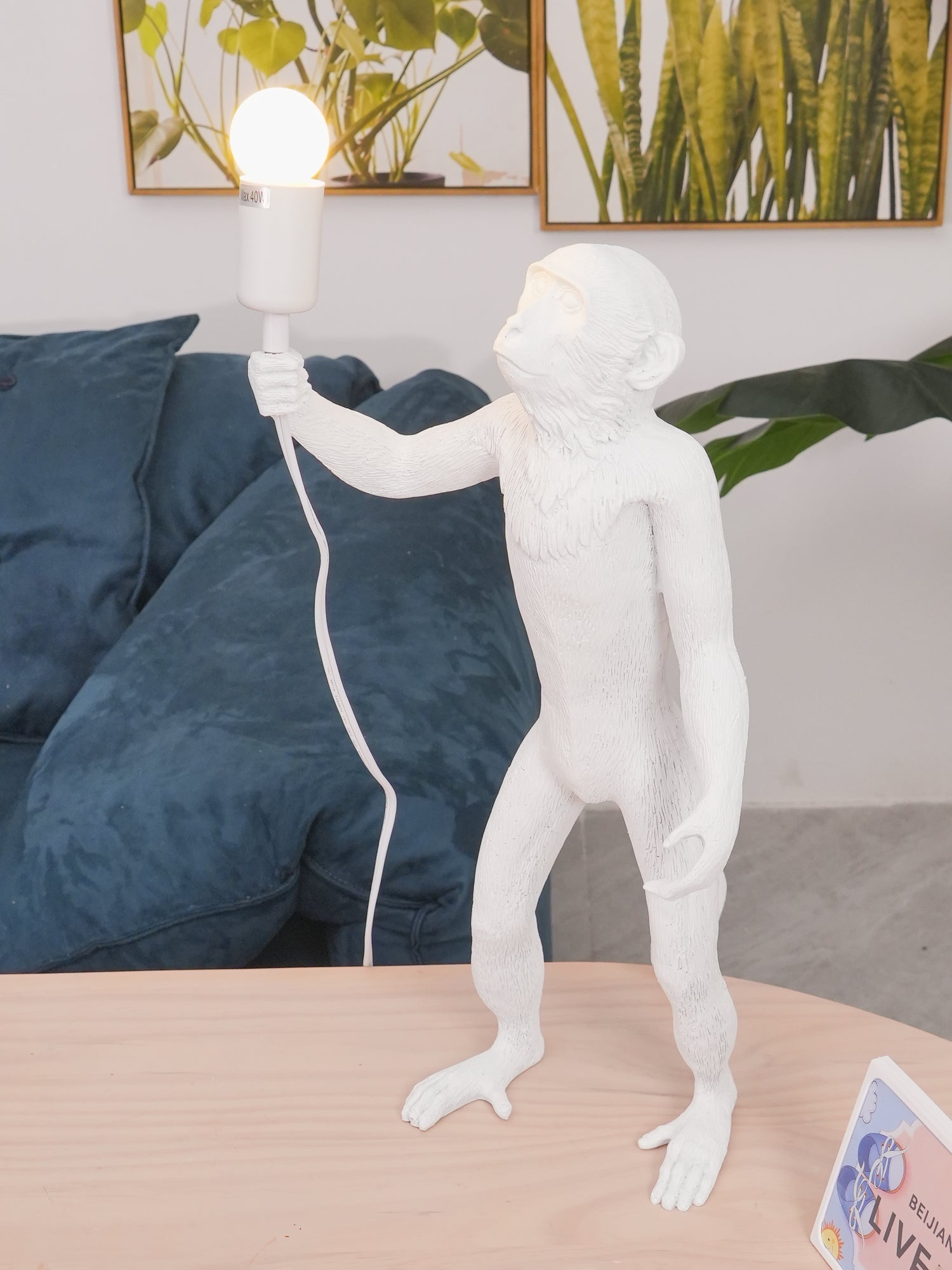 Monkey Table Light, Bedside Table Lamp, detail 11