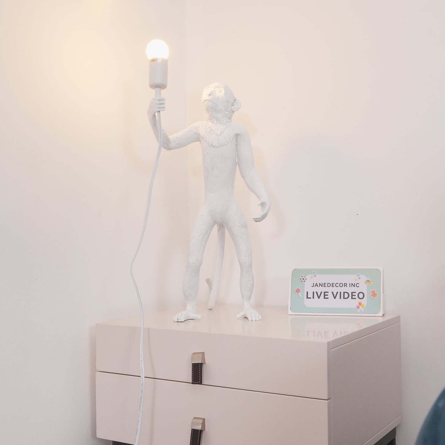 Monkey Table Light, Bedside Table Lamp, detail 7