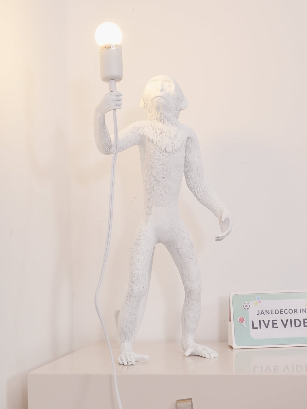 Monkey Table Light, Bedside Table Lamp, detail 9