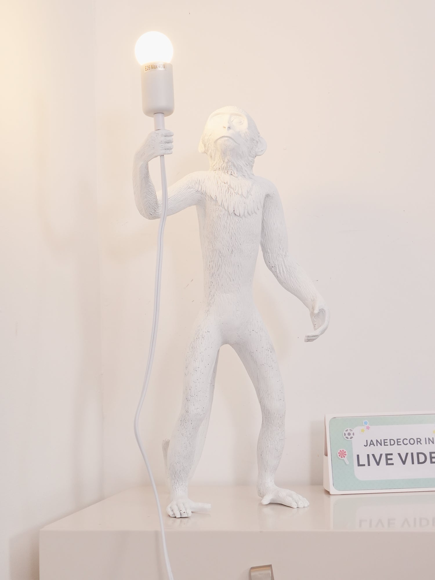 Monkey Table Light, Bedside Table Lamp, detail 9