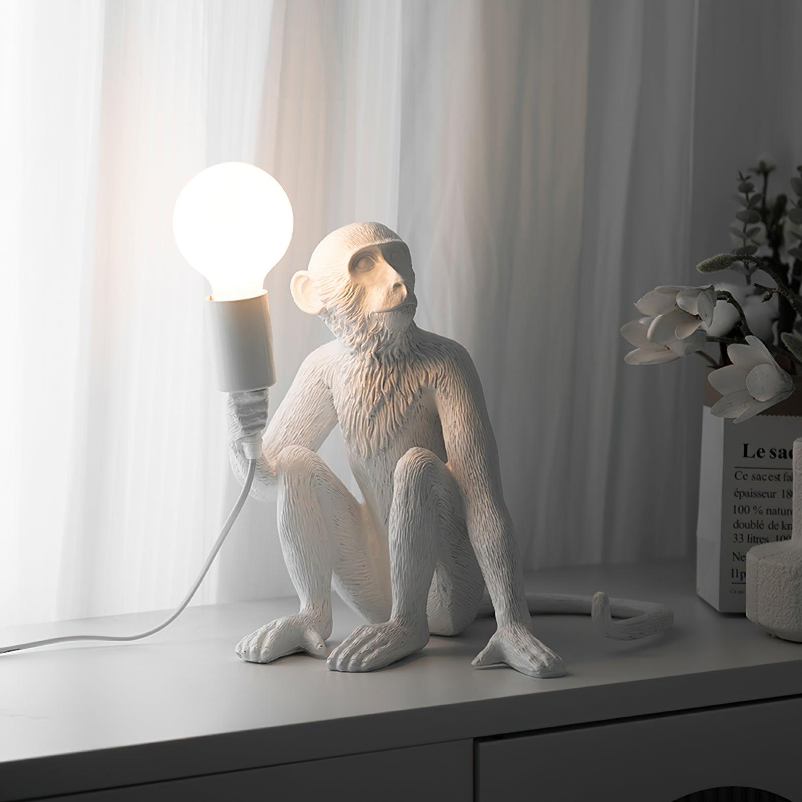 Monkey Table Light, Bedside Table Lamp, detail 2