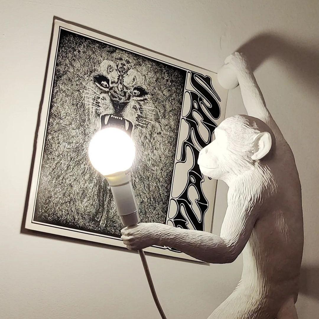 Monkey Wall Light, Plug-In Wall Sconce, detail 9