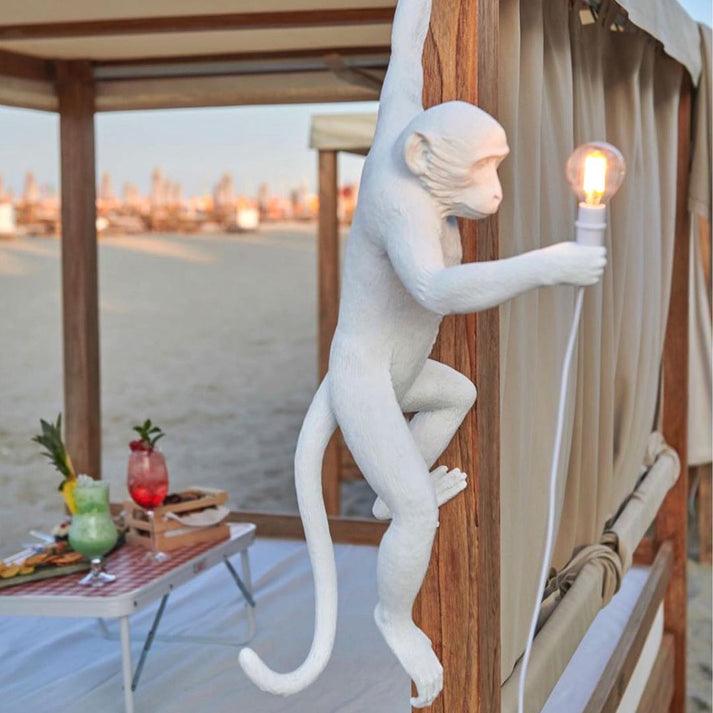 Monkey Wall Light, Plug-In Wall Sconce, detail 7