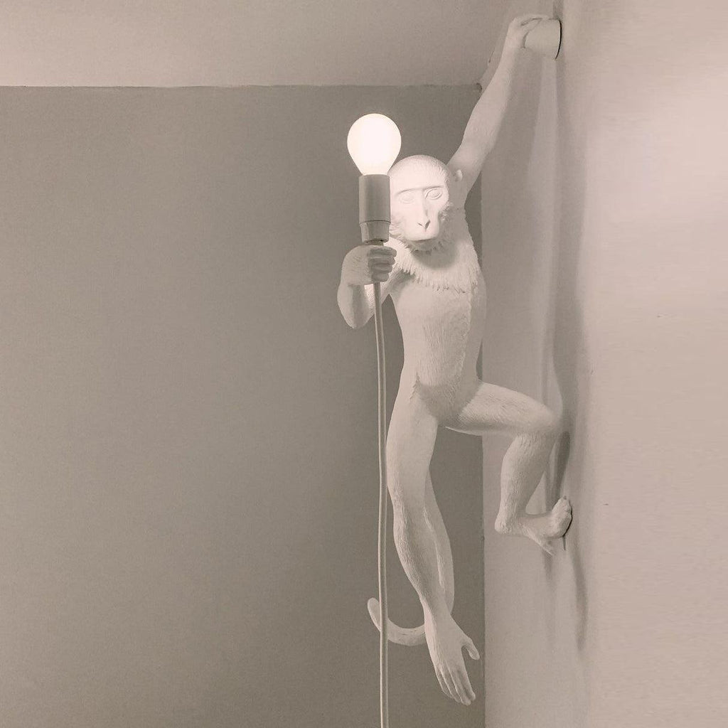 Monkey Wall Light, Plug-In Wall Sconce, detail 4