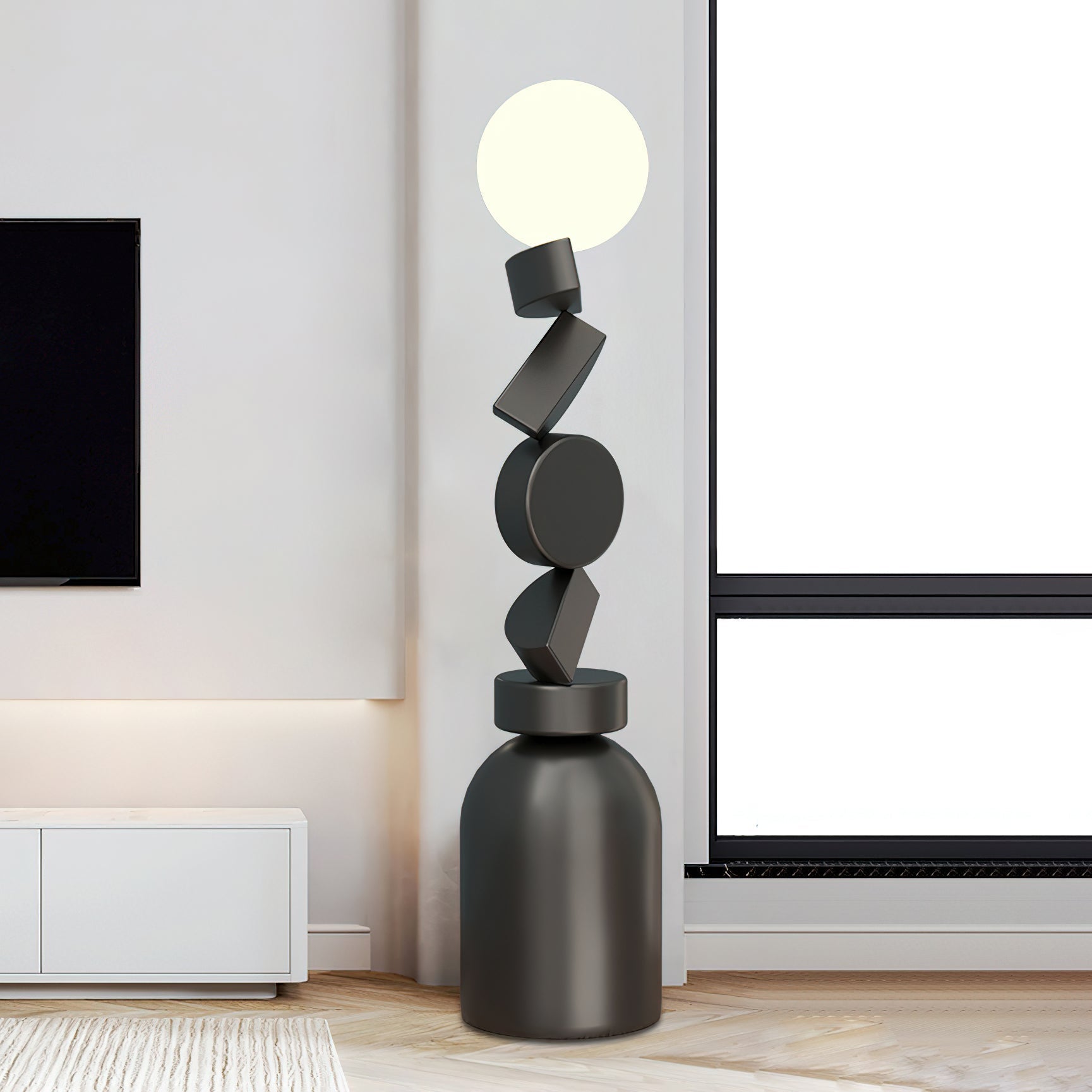 Monolith Cube Floor Light, Floor Lamp, detail 2