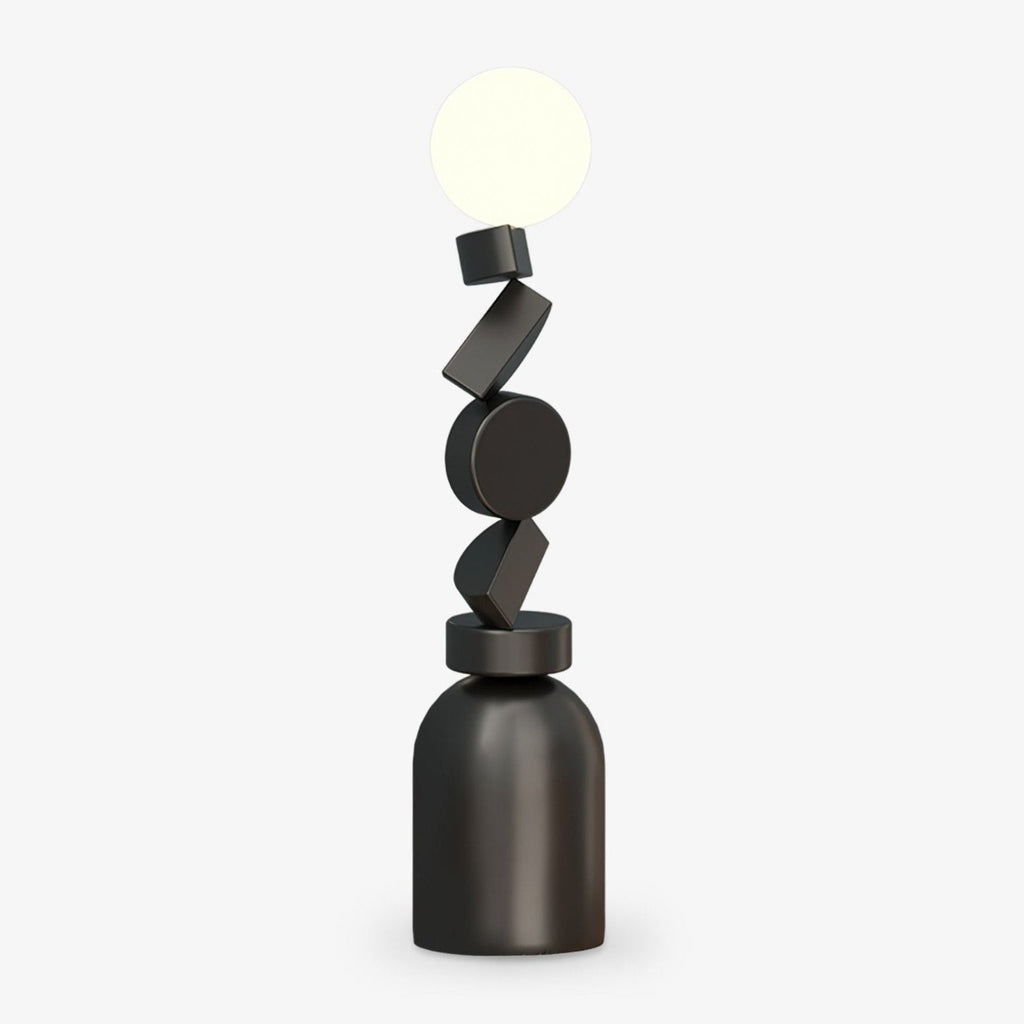 Monolith Cube Floor Light, Floor Lamp, Metal, Dia 30cm x H 90cm