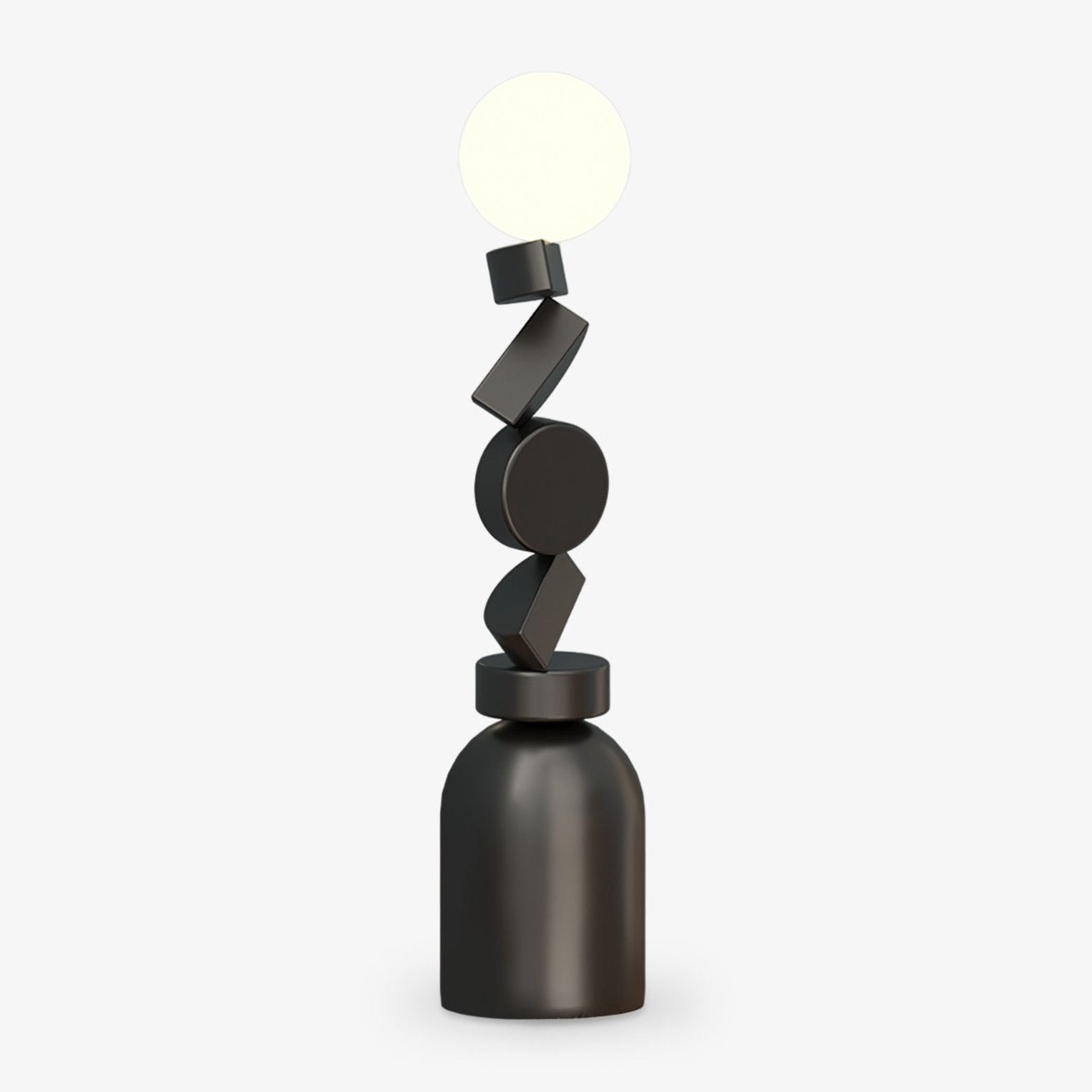 Monolith Cube Floor Light, Floor Lamp, Metal, Dia 30cm x H 90cm
