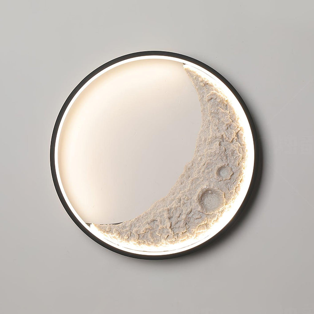 Moon Wall Light, Wall Sconce, Aluminum, Dia 40cm x H 40cm