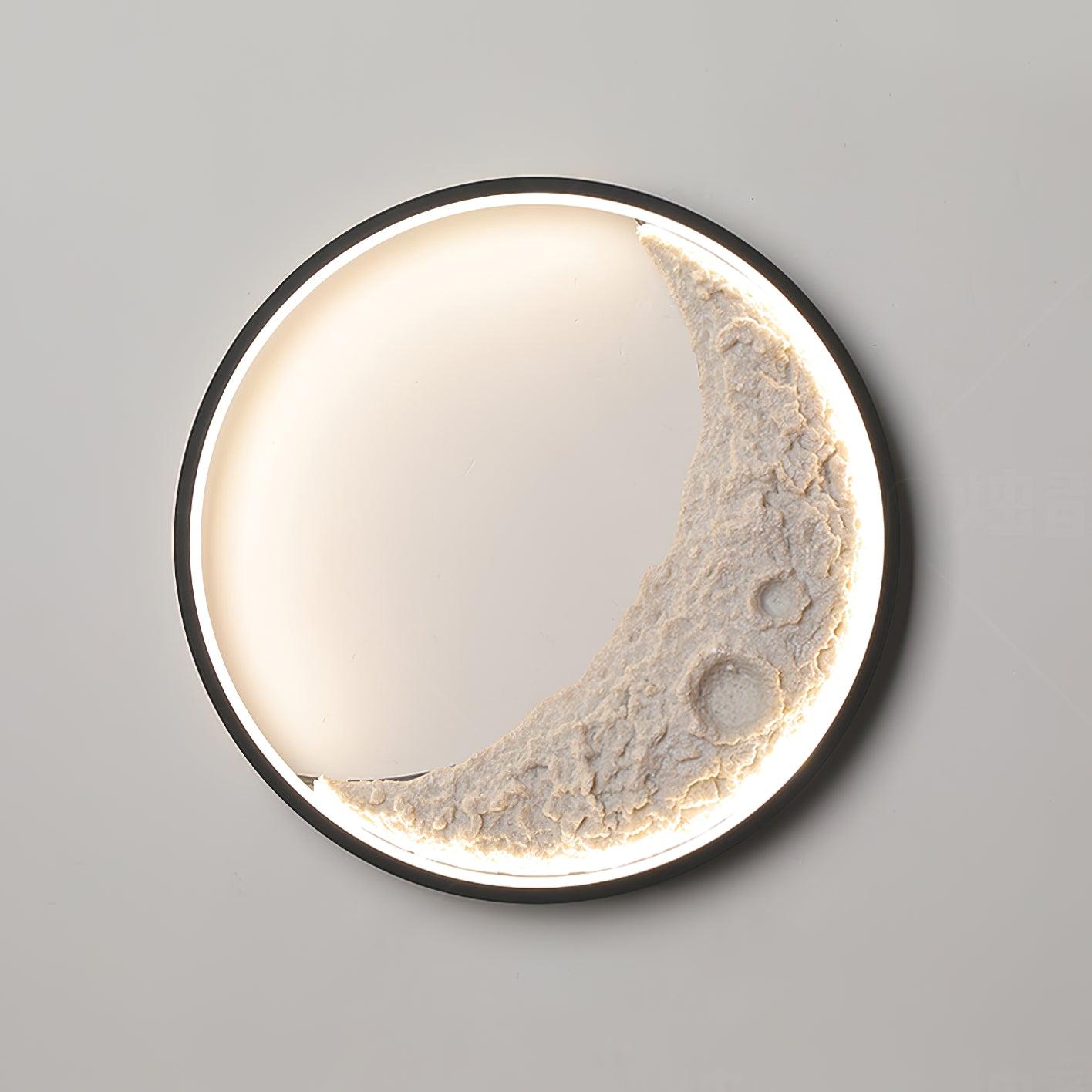 Moon Wall Light, Wall Sconce, Aluminum, Dia 40cm x H 40cm