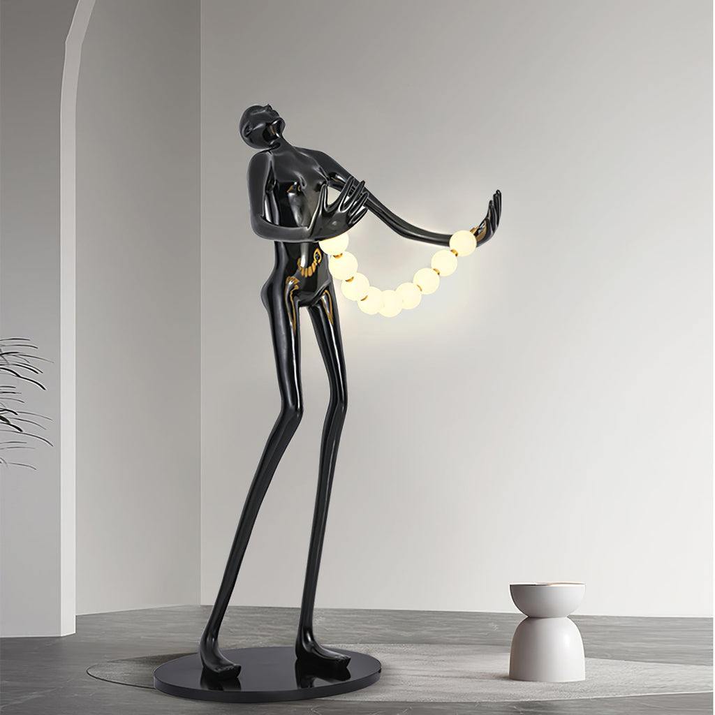 Orb Juggler Sculpture Floor Light, Floor Lamp, detail 2