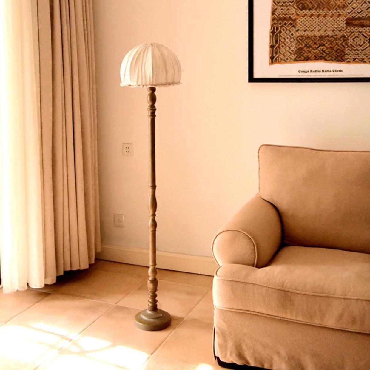 Moonshine Wood Floor Light 11.8", Floor Lamp, detail 2