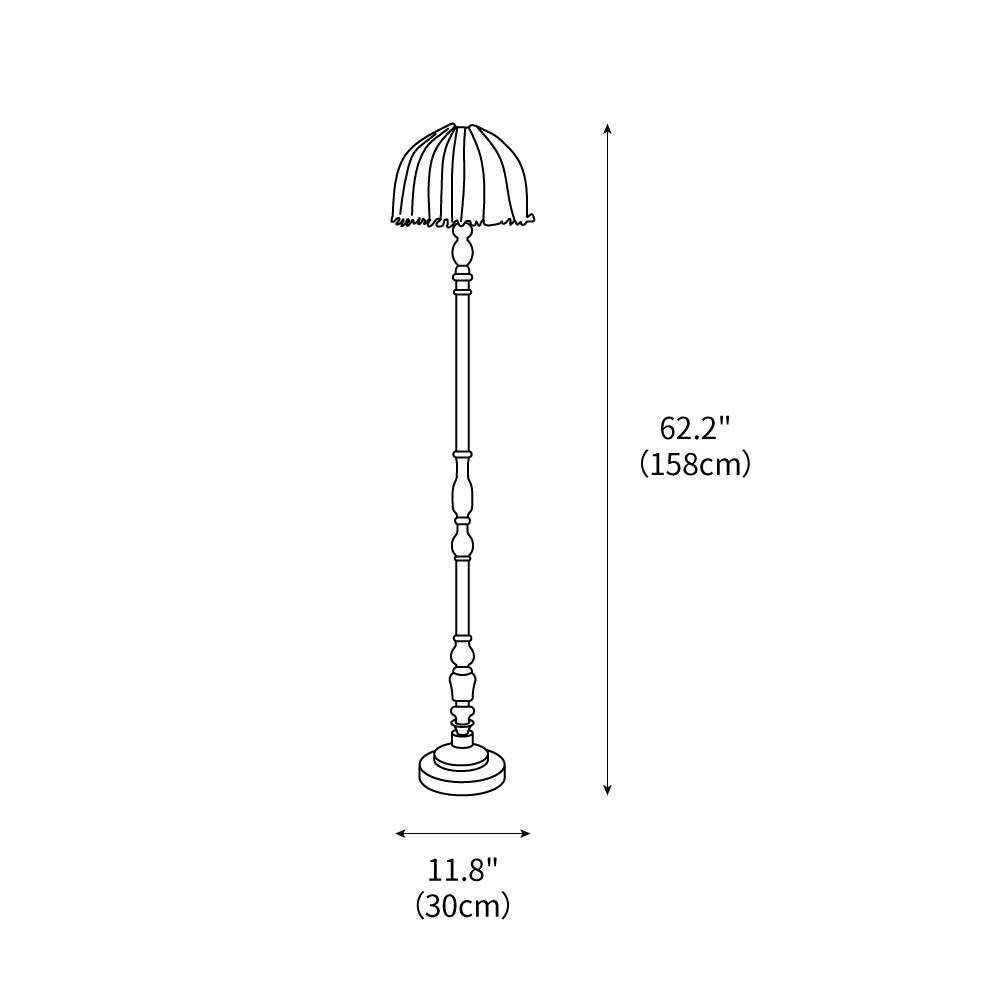 Moonshine Wood Floor Light 11.8", Floor Lamp, detail 3