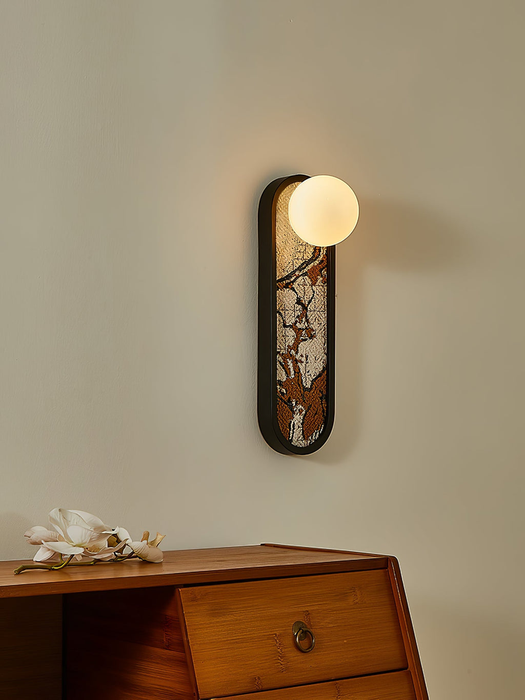 Mosaic Wall Light, Hardwired Wall Sconce, detail 7